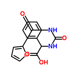 alpha-(2-呋喃甲酰)脲基苯乙酸结构式