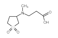 N-(1,1-DIOXIDOTETRAHYDRO-3-THIENYL)-N-METHYL-BETA-ALANINE结构式