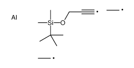 tert-butyl-(3-diethylalumanylprop-2-ynoxy)-dimethylsilane结构式