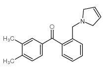 3,4-DIMETHYL-2'-(3-PYRROLINOMETHYL) BENZOPHENONE图片