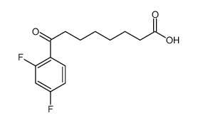 8-(2,4-Difluorophenyl)-8-oxooctanoic acid结构式
