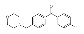 4-CHLORO-4'-MORPHOLINOMETHYL BENZOPHENONE结构式