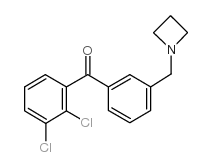 3'-AZETIDINOMETHYL-2,3-DICHLOROBENZOPHENONE Structure