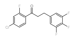 4'-CHLORO-2'-FLUORO-3-(3,4,5-TRIFLUOROPHENYL)PROPIOPHENONE结构式