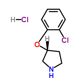 Pyrrolidine, 3-(2-chlorophenoxy)-, hydrochloride (1:1), (3R)结构式