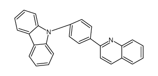 9-(4-quinolin-2-ylphenyl)carbazole Structure