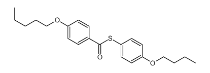 S-(4-butoxyphenyl) 4-pentoxybenzenecarbothioate Structure