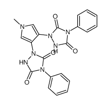 1-Methyl-2,5-bis<1-(4-phenylurazoyl)>pyrrole Structure