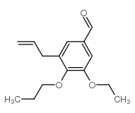 3-ethoxy-5-prop-2-enyl-4-propoxybenzaldehyde结构式