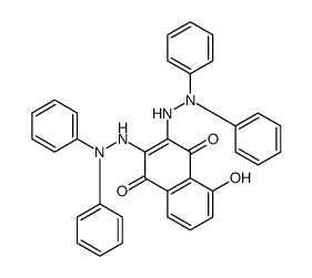 2,3-bis(2,2-diphenylhydrazinyl)-5-hydroxynaphthalene-1,4-dione Structure