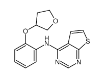 N-[2-(oxolan-3-yloxy)phenyl]thieno[2,3-d]pyrimidin-4-amine Structure