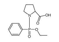 (2S)-1-[ethoxy(phenyl)phosphoryl]pyrrolidine-2-carboxylic acid结构式