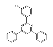 2-(3-chlorophenyl)-4,6-diphenylpyrimidine Structure
