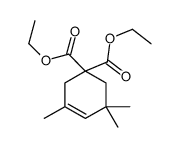 diethyl 3,5,5-trimethylcyclohex-3-ene-1,1-dicarboxylate Structure