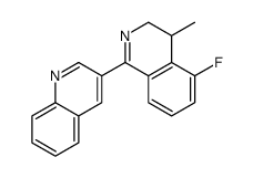 5-fluoro-4-methyl-1-quinolin-3-yl-3,4-dihydroisoquinoline结构式