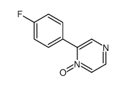 2-(4-fluorophenyl)-1-oxidopyrazin-1-ium结构式