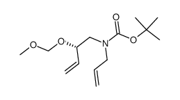 tert-butyl (S)-allyl(2-(methoxymethoxy)but-3-en-1-yl)carbamate Structure
