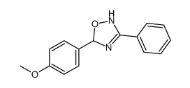 5-(4-methoxyphenyl)-3-phenyl-2,5-dihydro-1,2,4-oxadiazole结构式