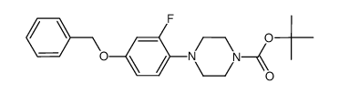 tert-butyl 4-(4-(benzyloxy)-2-fluorophenyl)piperazine-1-carboxylate结构式