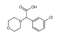 4-Morpholineacetic acid, α-(3-chlorophenyl) Structure