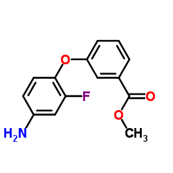 Methyl 3-(4-amino-2-fluorophenoxy)benzoate结构式