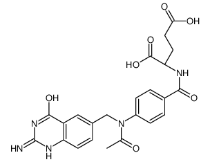 10-acetyl-5,8-dideazafolic acid Structure