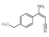 3-amino-3-(4-ethylphenyl)prop-2-enenitrile结构式