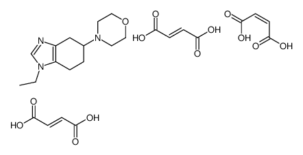 (E)-but-2-enedioic acid,4-(1-ethyl-4,5,6,7-tetrahydrobenzimidazol-5-yl)morpholine Structure