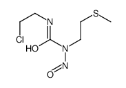 3-(2-chloroethyl)-1-(2-methylsulfanylethyl)-1-nitrosourea结构式