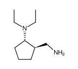 diethyl-(trans()-2-aminomethyl-cyclopentyl)-amine结构式