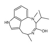 (2s,5r)-1,5-dimethyl-2-(propan-2-yl)-1,2,4,5,6,8-hexahydro-3h-[1,4]diazonino[7,6,5-cd]indol-3-one Structure