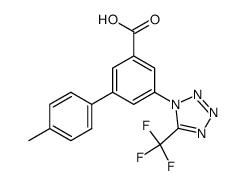 4′-methyl-5-(5-trifluoromethyltetrazol-1-yl)biphenyl-3-carboxylic acid结构式