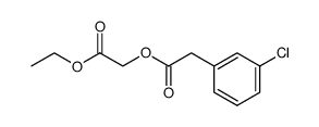 (3-Chloro-phenyl)-acetic acid ethoxycarbonylmethyl ester结构式