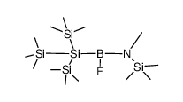 fluoro{methyl(trimethylsilyl)amino}{tris(trimethylsilyl)silyl}borane Structure