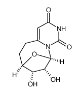 6,6'-cyclo-5',6'-dideoxy-1-(β-D-allofuranosyl)uracil结构式