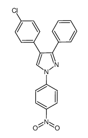 4-(4-chlorophenyl)-1-(4-nitrophenyl)-3-phenyl-1H-pyrazole Structure