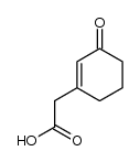 (3-oxo-cyclohex-1-enyl)-acetic acid Structure