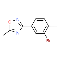 3-(3-Bromo-4-methylphenyl)-5-methyl-1,2,4-oxadiazole Structure