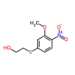 2-[(3-Methoxy-4-nitrophenyl)sulfanyl]ethanol Structure