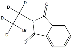 2-(2-溴乙基-1,1,2,2-D4)-1H-异吲哚-1,3(2H)-二酮结构式
