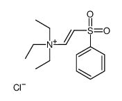 2-(benzenesulfonyl)ethenyl-triethylazanium,chloride Structure