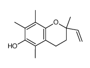 2-Ethenyl-2,5,7,8-tetramethyl-3,4-dihydro-2H-1-benzopyran-6-ol结构式