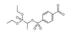diethyl 1-(4-nitrobenzenesulfonyloxy)ethylphosphonate结构式