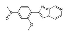 2-(2-methoxy-4-methylsulfinylphenyl)imidazo[1,2-a]pyrazine Structure