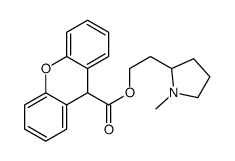 2-(1-methylpyrrolidin-2-yl)ethyl 9H-xanthene-9-carboxylate Structure