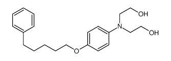 2-[N-(2-hydroxyethyl)-4-(5-phenylpentoxy)anilino]ethanol Structure