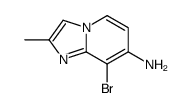 7-Amino-8-bromo-2-methylimidazo[1,2-a]pyridine Structure