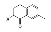 2-bromo-7-methyl-3,4-dihydro-2H-naphthalen-1-one结构式