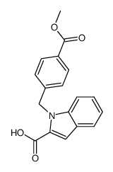 1-[4-(methoxycarbonyl)benzyl]-1H-indole-2-carboxylic acid Structure