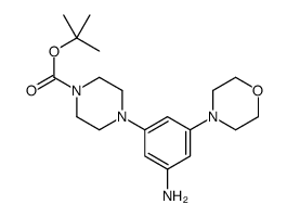 TERT-BUTYL 4-(3-AMINO-5-MORPHOLINOPHENYL)PIPERAZINE-1-CARBOXYLATE Structure